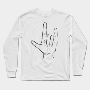 I Love You Hand Sign Long Sleeve T-Shirt